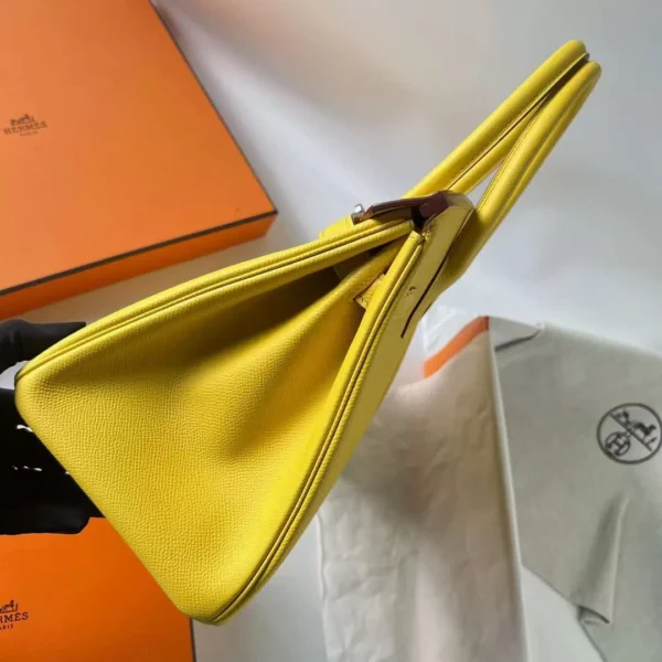 mmexport1701273198380-jpg DDMode Bags Birkin Epsom 9O Naples yellow Silver Hardware 30cm Full Handmade Phw