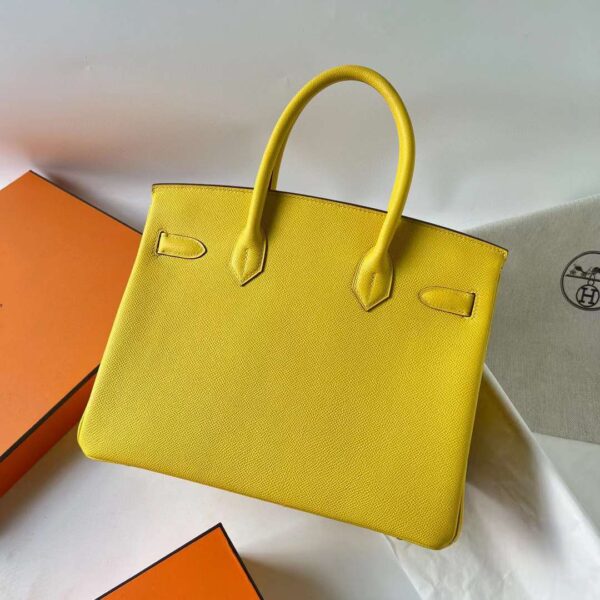 mmexport1701273199858 DDMode Bags Birkin Epsom 9O Naples yellow Silver Hardware 30cm Full Handmade Phw