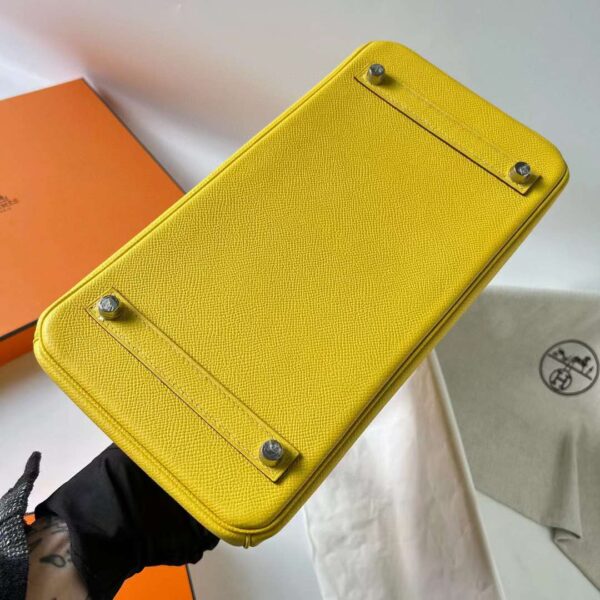 mmexport1701273205389 DDMode Bags Birkin Epsom 9O Naples yellow Silver Hardware 30cm Full Handmade Phw