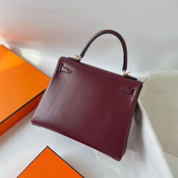 mmexport1701274338090-jpg DDMode Bags Kelly Box Ck57 Bordeaux red Gold Hardware 25cm Full Handmade Ghw