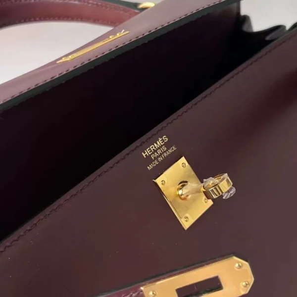 mmexport1701274341000-jpg DDMode Bags Kelly Box Ck57 Bordeaux red Gold Hardware 25cm Full Handmade Ghw