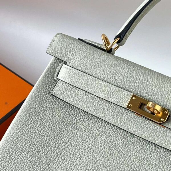 mmexport1701827155993 DDMode Kelly Togo 0W Crystal grey Gold Hardware 25cm Full Handmade Ghw