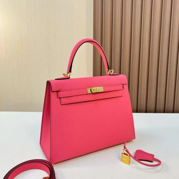 mmexport1702397886344-jpg DDMode Kelly Epsom 8W New lipstick pink Gold Hardware 25cm Full Handmade Ghw