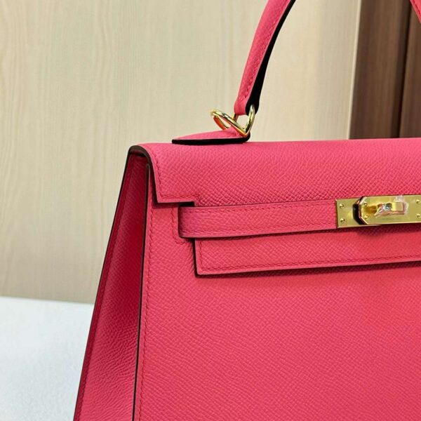 mmexport1702397887900 DDMode Kelly Epsom 8W New lipstick pink Gold Hardware 25cm Full Handmade Ghw