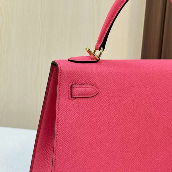 mmexport1702397893532 DDMode Kelly Epsom 8W New lipstick pink Gold Hardware 25cm Full Handmade Ghw