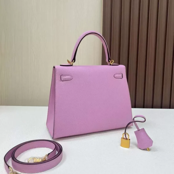 mmexport1702397931075-jpg DDMode Kelly Epsom X9 mallow purple Gold Hardware 25cm Full Handmade Ghw