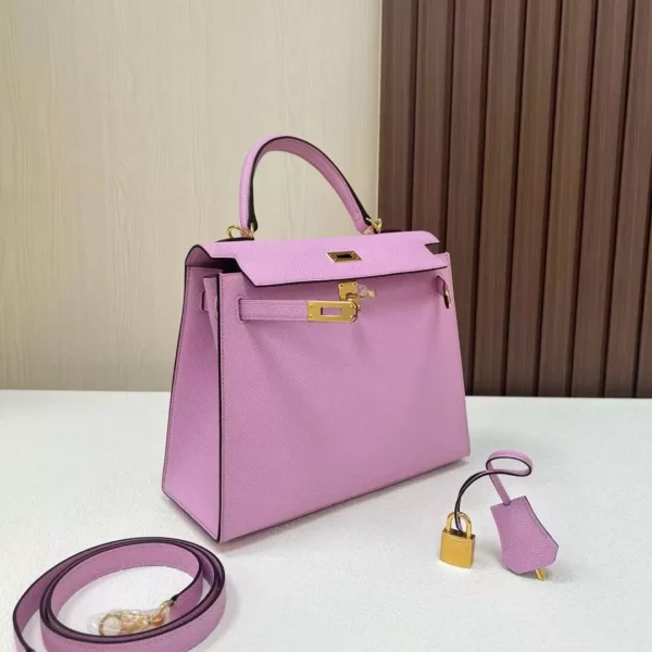 mmexport1702397943995-jpg DDMode Kelly Epsom X9 mallow purple Gold Hardware 25cm Full Handmade Ghw