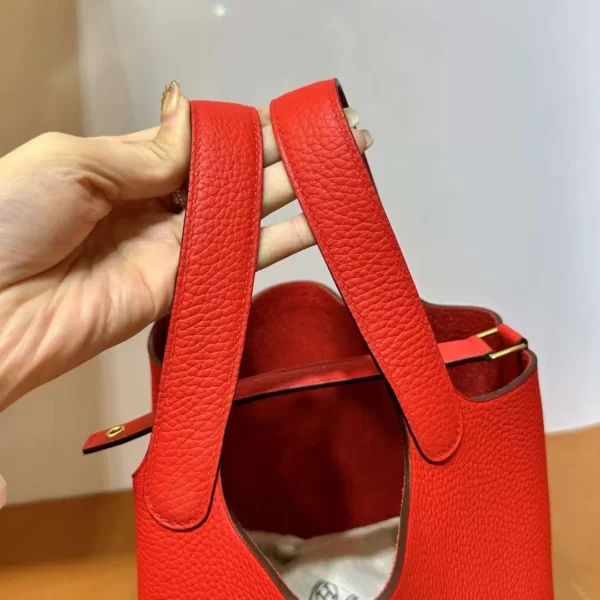 mmexport17057183909131-jpg DDMode Yupoo Picotin Clemence S3 Bright Red Gold Hardware 18cm Full Handmade Ghw