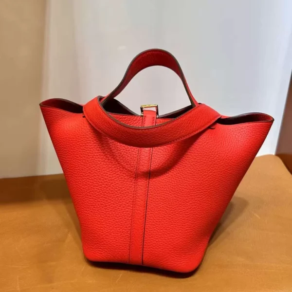 mmexport17057183942801-jpg DDMode Yupoo Picotin Clemence S3 Bright Red Gold Hardware 18cm Full Handmade Ghw