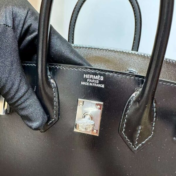 mmexport17057184819361 DDMode Yupoo Birkin Sellier Box Ck89 Black Silver Hardware 25cm Full Handmade Phw