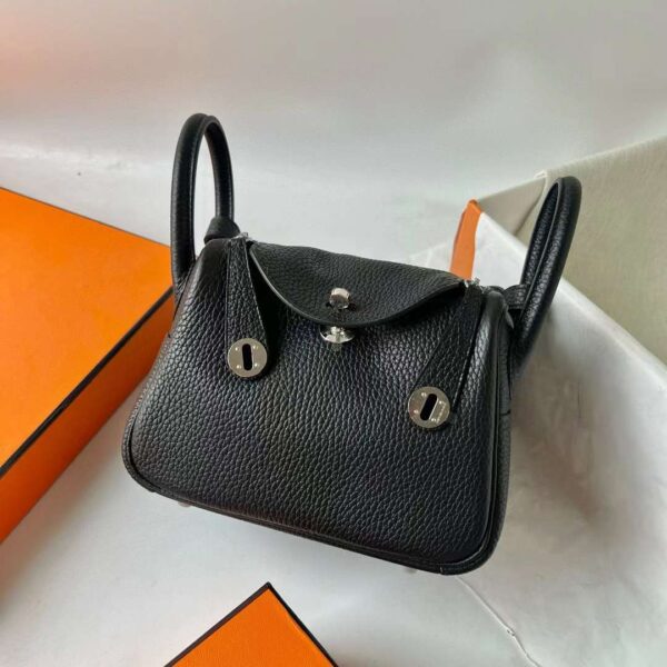 mmexport1710317867021-1 DDMode Mini Lindy Clemence Ck89 Black Silver Hardware 19cm Full Handmade Phw