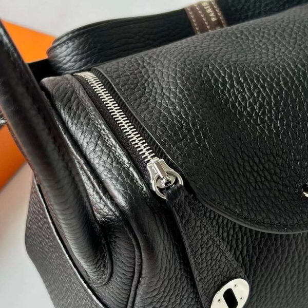 mmexport1710317869186 DDMode Mini Lindy Clemence Ck89 Black Silver Hardware 19cm Full Handmade Phw