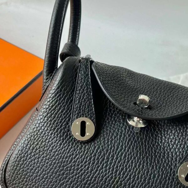mmexport1710317871240 DDMode Mini Lindy Clemence Ck89 Black Silver Hardware 19cm Full Handmade Phw