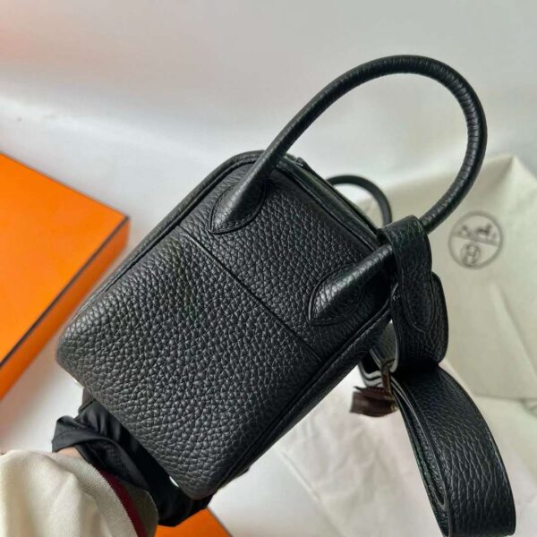 mmexport1710317873285 DDMode Mini Lindy Clemence Ck89 Black Silver Hardware 19cm Full Handmade Phw