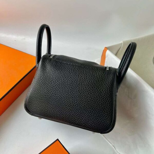 mmexport1710317875442 DDMode Mini Lindy Clemence Ck89 Black Silver Hardware 19cm Full Handmade Phw