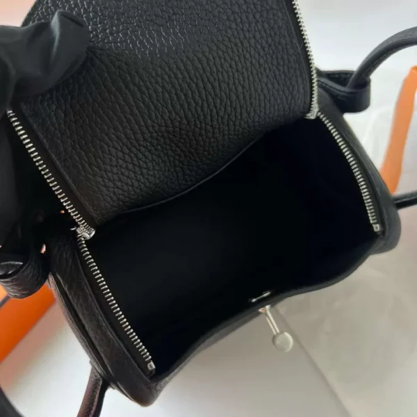 mmexport1710317880109-jpg DDMode Mini Lindy Clemence Ck89 Black Silver Hardware 19cm Full Handmade Phw