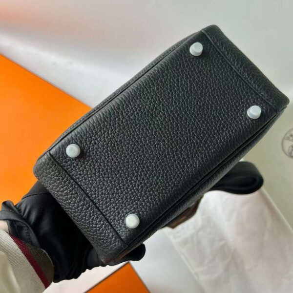 mmexport1710317882321 DDMode Mini Lindy Clemence Ck89 Black Silver Hardware 19cm Full Handmade Phw