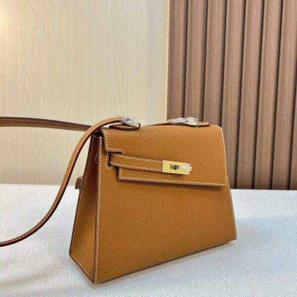 mmexport17111659716201 DDMode Kelly Desordre Epsom Ck37 Golden Brown Gold Hardware 20cm Full Handmade Ghw