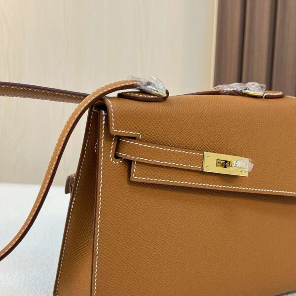 mmexport17111659729721 DDMode Kelly Desordre Epsom Ck37 Golden Brown Gold Hardware 20cm Full Handmade Ghw