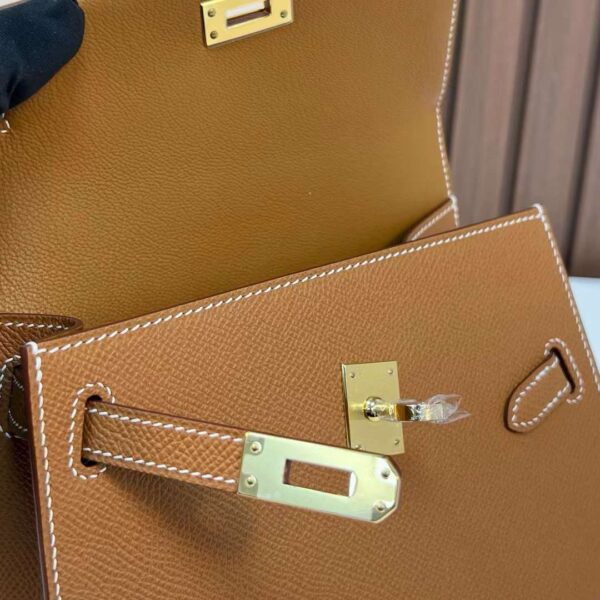 mmexport17111659757181 DDMode Kelly Desordre Epsom Ck37 Golden Brown Gold Hardware 20cm Full Handmade Ghw