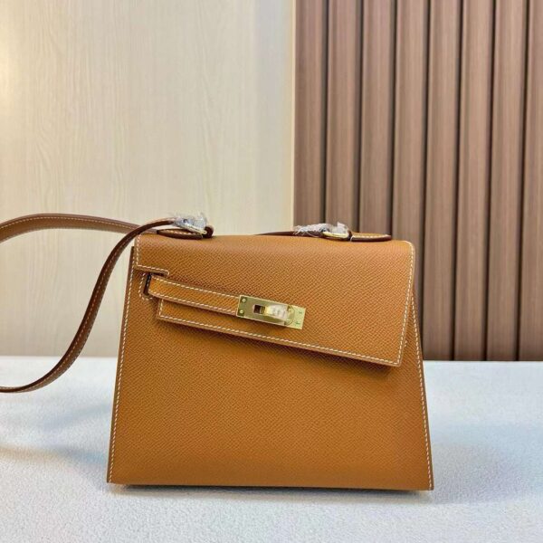mmexport17111659787331-1 DDMode Kelly Desordre Epsom Ck37 Golden Brown Gold Hardware 20cm Full Handmade Ghw