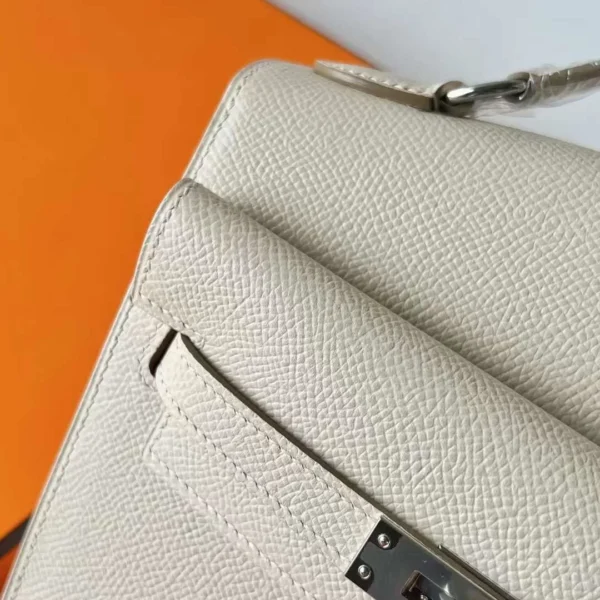 mmexport17113327716062-jpg DDMode Kelly Desordre Epsom Ck10 Creamy White Silver Hardware 20cm Full Handmade Phw