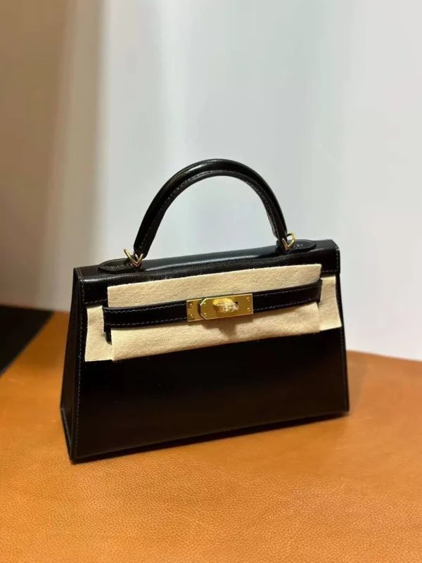 mmexport1712370655816-jpg DDMode Mini Kelly Box Leather CK89 Black Gold Hardware 19cm Full Handmade Ghw