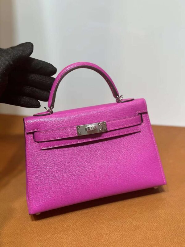 mmexport1713325615513 DDMode Mini Kelly Chever Magnolia pink 19cm Silver Hardware Full Handmade Phw
