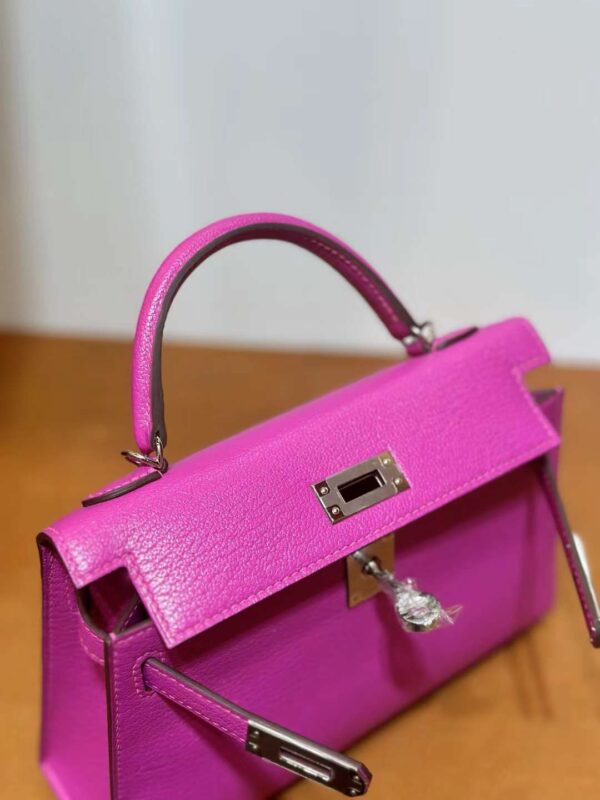 mmexport1713325620528 DDMode Mini Kelly Chever Magnolia pink 19cm Silver Hardware Full Handmade Phw