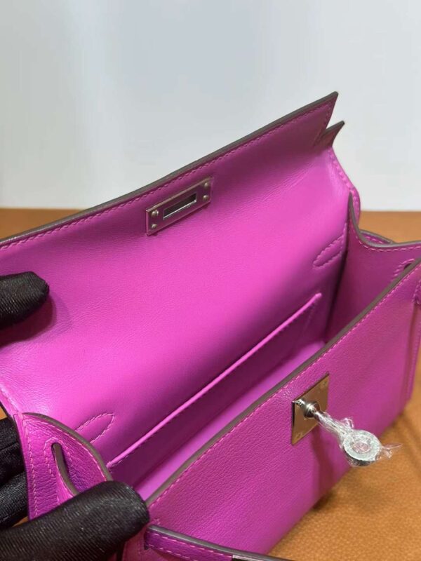 mmexport1713325622175 DDMode Mini Kelly Chever Magnolia pink 19cm Silver Hardware Full Handmade Phw