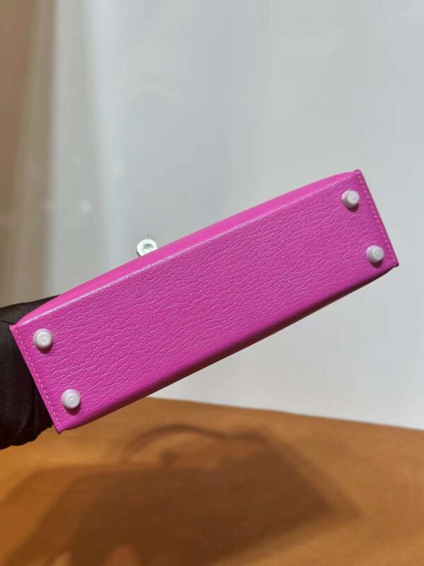 mmexport1713325625702 DDMode Mini Kelly Chever Magnolia pink 19cm Silver Hardware Full Handmade Phw