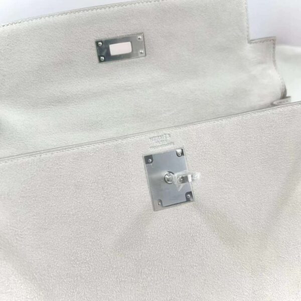mmexport1713327056996 DDMode Yupoo Kelly Suede Ck10 Creamy White 28cm Siver Hardware Full Handmade Phw