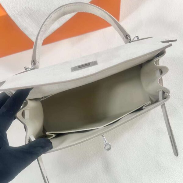 mmexport1713327059063 DDMode Yupoo Kelly Suede Ck10 Creamy White 28cm Siver Hardware Full Handmade Phw