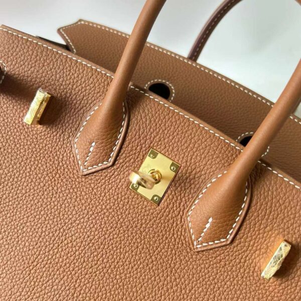 mmexport1714030903379 DDMode Birkin Togo Ck37 Golden Brown Gold Hardware 25cm Full Handmade Ghw