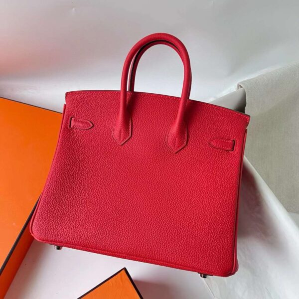 mmexport1714031099892 DDMode Birkin Togo S3 New Bright Red Silver Hardware 25cm Full Handmade Phw