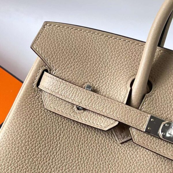 mmexport1714031216182 DDMode Birkin Togo S2 Light Khaki & 8w lipstick pink Silver Hardware 25cm Full Handmade Phw