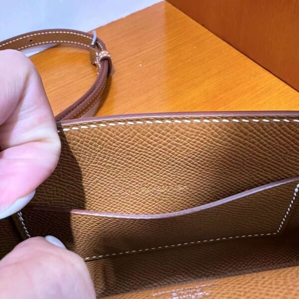 mmexport1714903280641 DDMode Hermesnap Wallet Epsom Ck37 Golden Brown Silver Hardware 18cm Full Handmade Phw