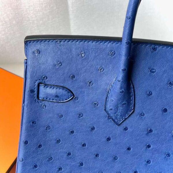 mmexport1715050954446 DDMode Reviews Birkin Ostrich I7 Glazed blue Gold Hardware 25cm Full Handmade Ghw
