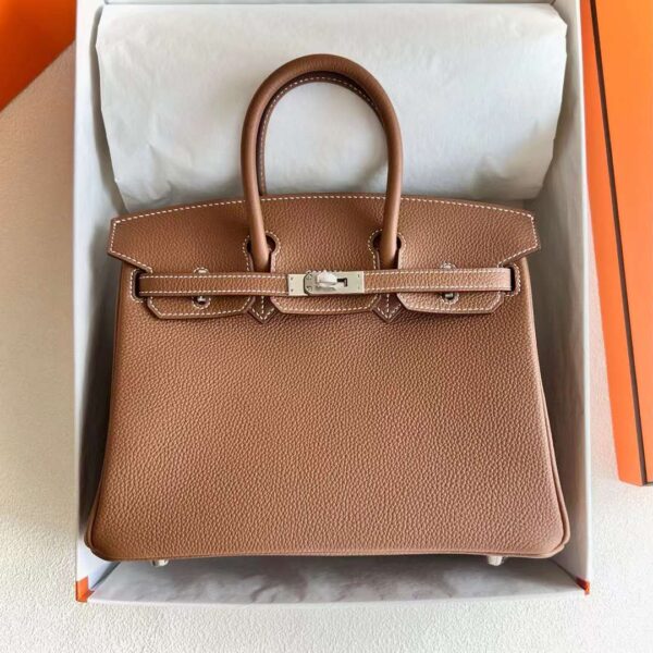 mmexport1715909235224 DDMode Yupoo Birkin Togo Ck37 Golden Brown Silver Hardware 25cm Full Handmade Phw