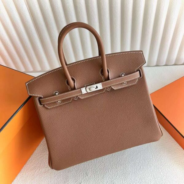 mmexport1715909236499-1 DDMode Yupoo Birkin Togo Ck37 Golden Brown Silver Hardware 25cm Full Handmade Phw