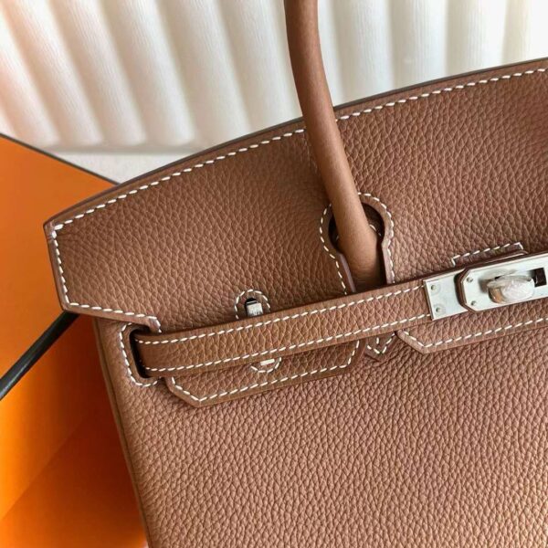 mmexport1715909239170 DDMode Yupoo Birkin Togo Ck37 Golden Brown Silver Hardware 25cm Full Handmade Phw