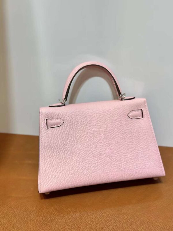 mmexport1715909419465 DDMode Yupoo Mini Kelly Epsom 3Q New Pink Silver Hardware 19cm Full Handmade Phw