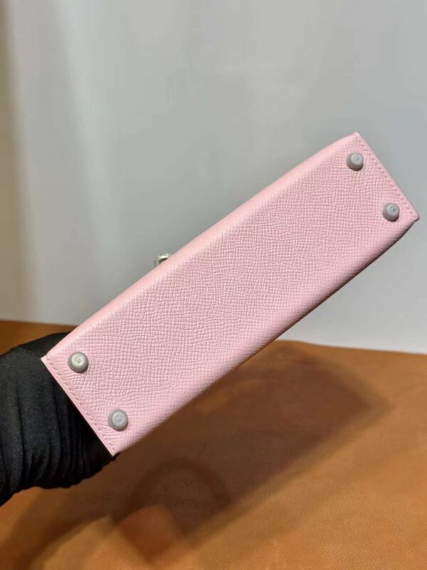 mmexport1715909421096 DDMode Yupoo Mini Kelly Epsom 3Q New Pink Silver Hardware 19cm Full Handmade Phw
