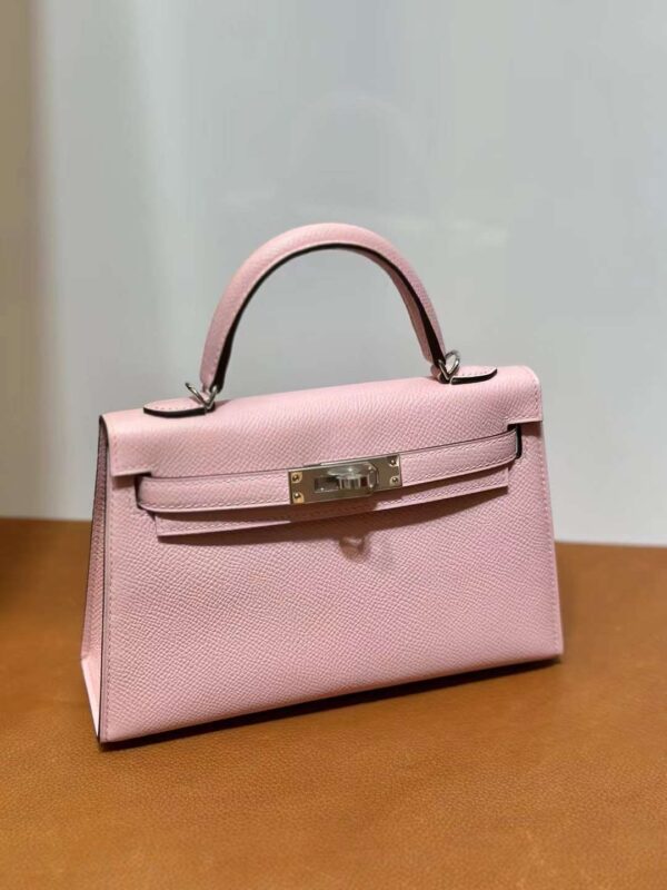mmexport1715909428526 DDMode Yupoo Mini Kelly Epsom 3Q New Pink Silver Hardware 19cm Full Handmade Phw