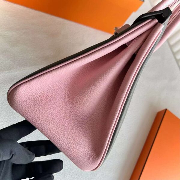 mmexport1716170544650 DDMode Birkin Togo 0L Gray & 3Q New Pink Rose Gold Hardware 30cm Full Handmade Rghw