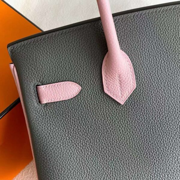 mmexport1716170547732 DDMode Birkin Togo 0L Gray & 3Q New Pink Rose Gold Hardware 30cm Full Handmade Rghw