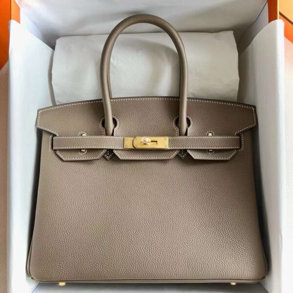 mmexport1717060657849 DDMode Reviews Birkin Togo Ck18 Etoupe Gray Gold Hardware 30cm Full Handmade Ghw