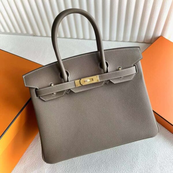 mmexport1717060659386-1 DDMode Reviews Birkin Togo Ck18 Etoupe Gray Gold Hardware 30cm Full Handmade Ghw
