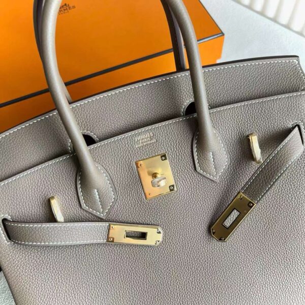 mmexport1717060666126 DDMode Reviews Birkin Togo Ck18 Etoupe Gray Gold Hardware 30cm Full Handmade Ghw