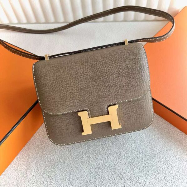 mmexport1717425328173-1 DDMode Yupoo Constance Epsom Ck18 Etoupe Gray Gold Hardware 18cm Full Handmade Ghw